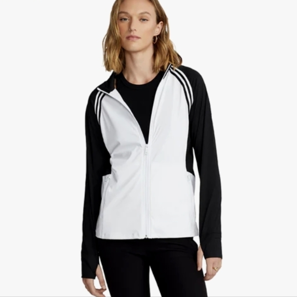 Ralph Lauren Carbon Polo Black Womens Full Zip Golf Jacket